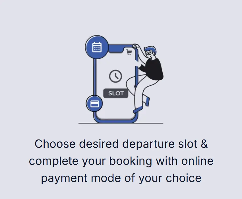 Choose departure slot